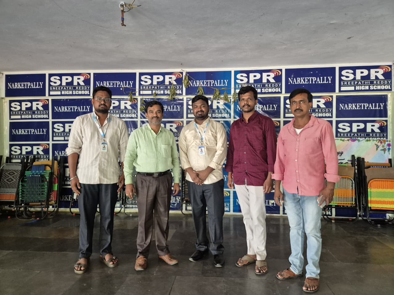 BE7X team visiting SPR High School in Narketpalli